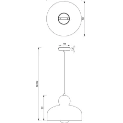 Sklep Kaja Zielono-złota, metalowa lampa wisząca MLP7694 z serii HARALD | Kaja Oświetlenie Shop