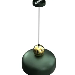 Sklep Kaja Zielono-złota, metalowa lampa wisząca MLP7694 z serii HARALD | Kaja Oświetlenie Shop