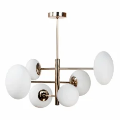 Sklep Kaja Złota, błyszcząca lampa sufitowa do salonu ZM 1197 OMI | Kaja Best Sale