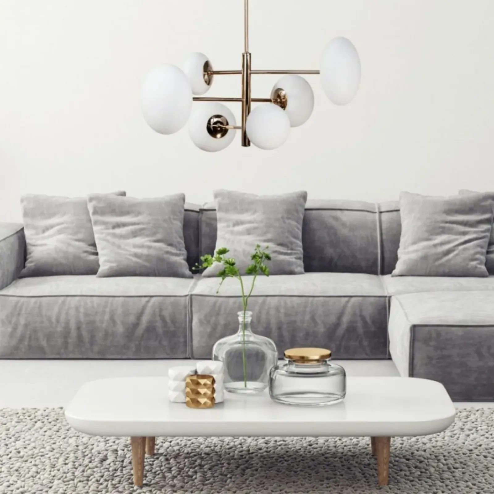 Sklep Kaja Złota, błyszcząca lampa sufitowa do salonu ZM 1197 OMI | Kaja Best Sale