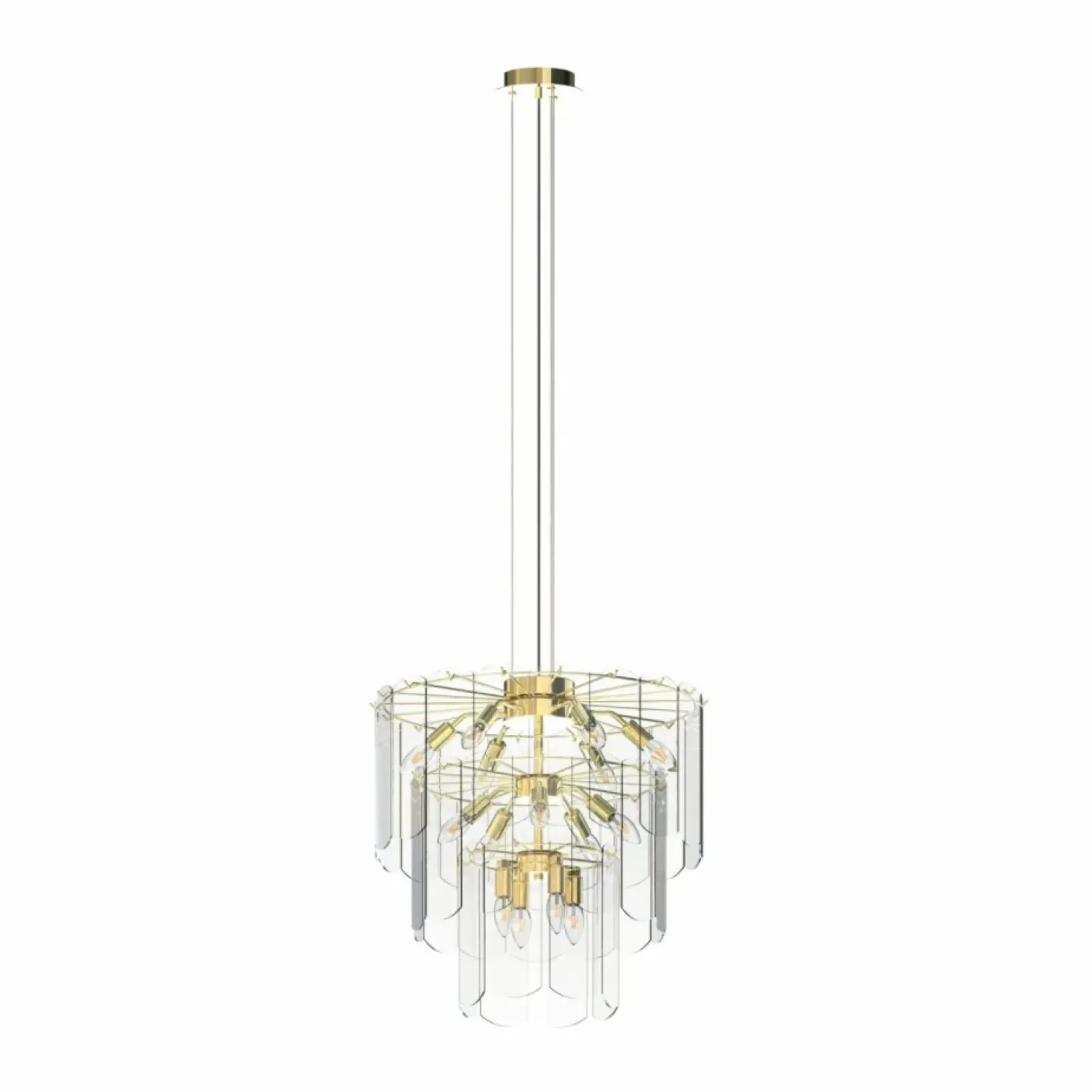 Sklep Kaja Złota, dekoracyjna lampa w stylu glamour MD3523-14L-EGN NIRA | Kaja Hot