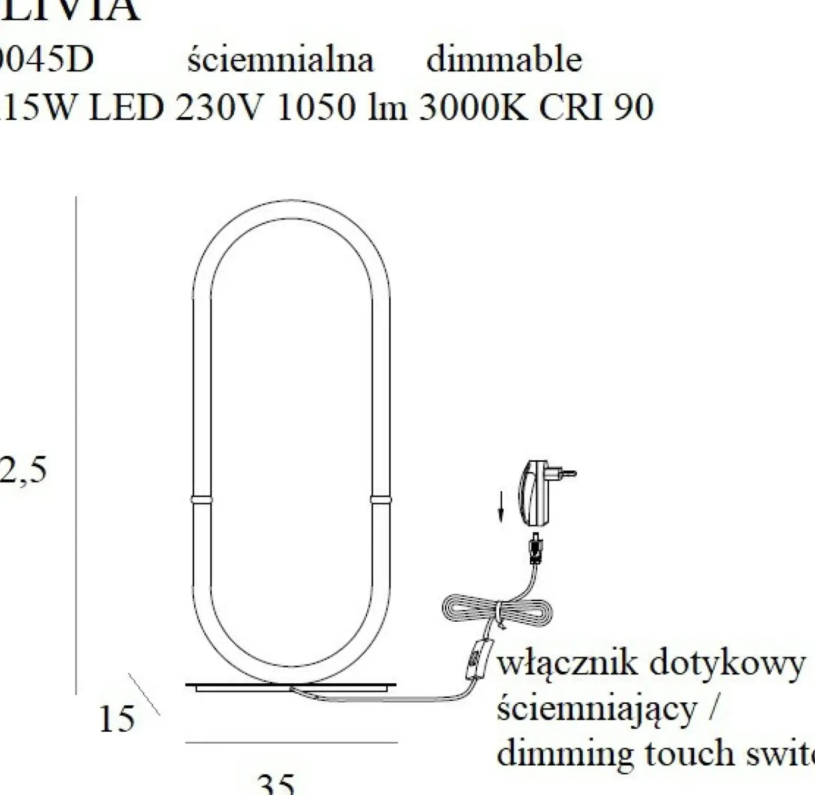 Sklep Kaja Złota, designerska lampka stołowa LED MX T0045D OLIVIA | Kaja* Lampy Led|Nowoczesne Lampki Stołowe