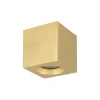 Sklep Kaja Złota kostka natynkowa spot do salonu 8,5x8,5cm 10720 PARANA | Kaja* Lampy Do Łazienki