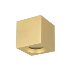 Sklep Kaja Złota kostka natynkowa spot do salonu 8,5x8,5cm 10720 PARANA | Kaja* Lampy Do Łazienki