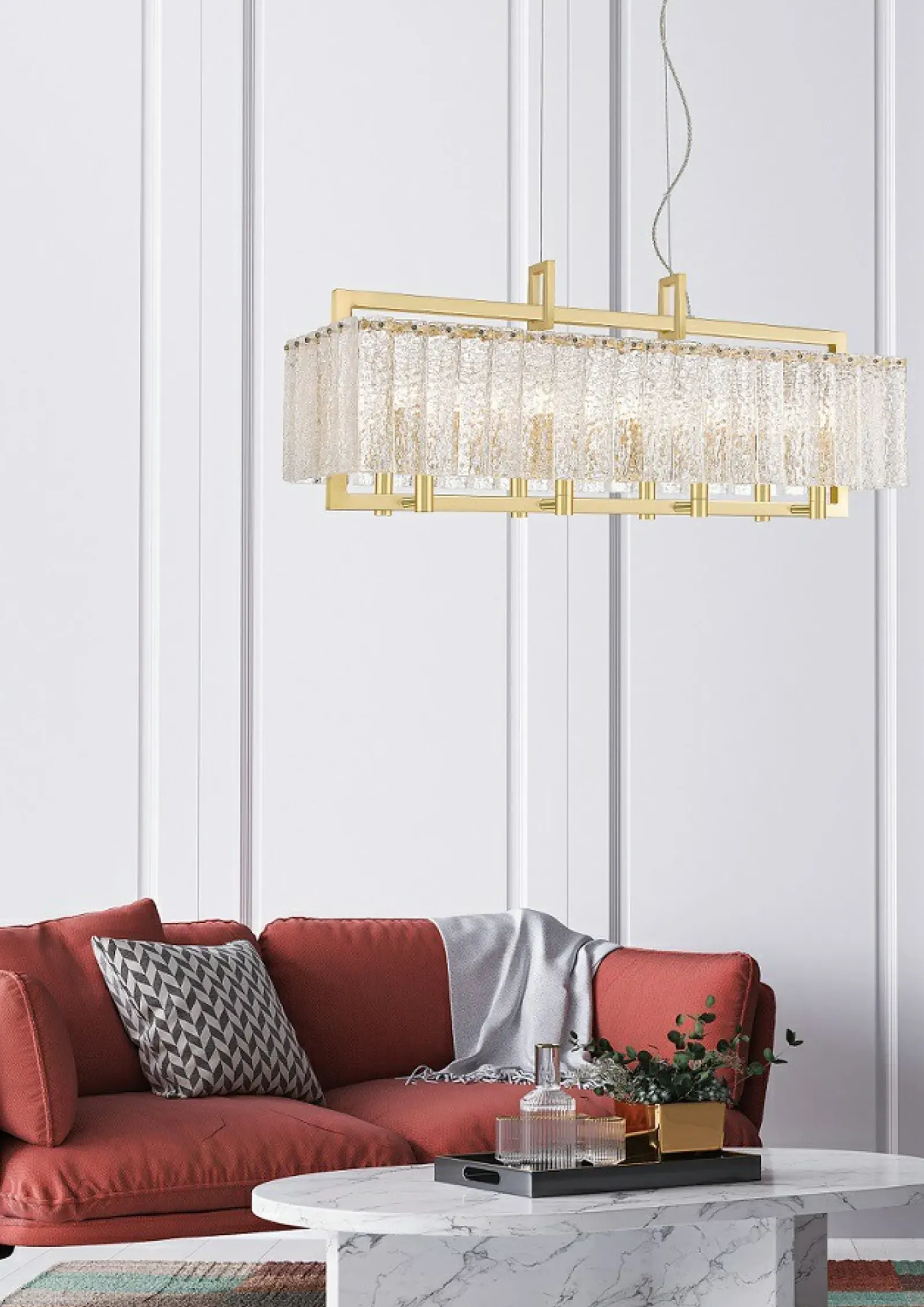 Sklep Kaja Złota, kryształowa lampa nad stół P0523-08A-U8AC z serii PALACE | Kaja Shop