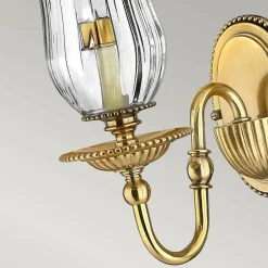 Sklep Kaja Złota lampa ścienna, świecznik HK-CAMBRIDGE1 z serii CAMBRIDGE* Kinkiety Tradycyjne