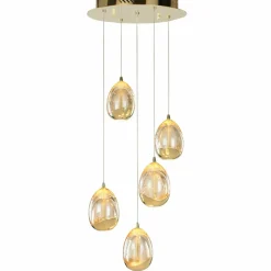 Sklep Kaja Złota lampa na antresolę PND-22112132-5A-CHPN HUELTO | Kaja Fashion