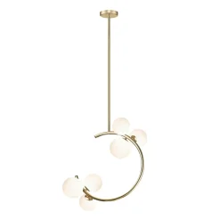 Sklep Kaja Złota lampa na sztywnym zwisie P0454-06Q-F7AA MOLECULE | Kaja Shop