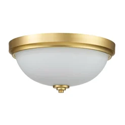 Sklep Kaja Złota lampa, półkolisty plafon FE-MALIBU-F-BATH-BB z serii MALIBU* Plafony Klasyczne