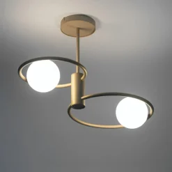 Sklep Kaja Złota lampa sufitowa do eleganckiej sypialni SIG 33464 z serii AQUA Clearance