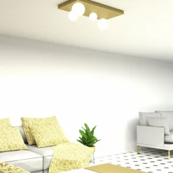 Sklep Kaja Złota lampa sufitowa do pokoju dziennego MLP8396 z serii BIBIONE | Kaja Oświetle Cheap