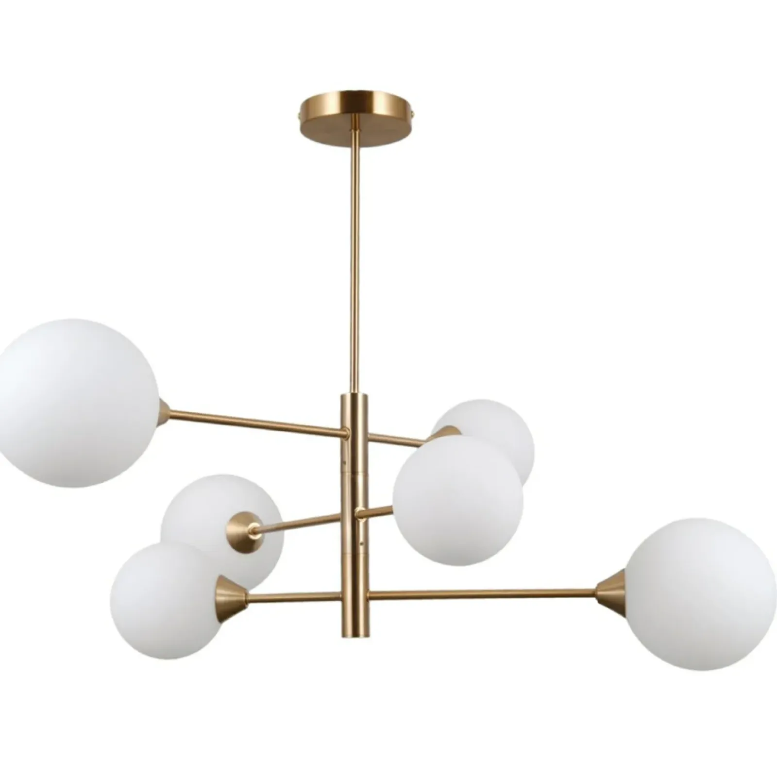 Sklep Kaja Złota lampa sufitowa, do salonu PND-55342-6-HB EVORA | Kaja Best Sale