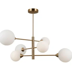 Sklep Kaja Złota lampa sufitowa, do salonu PND-55342-6-HB EVORA | Kaja Best Sale