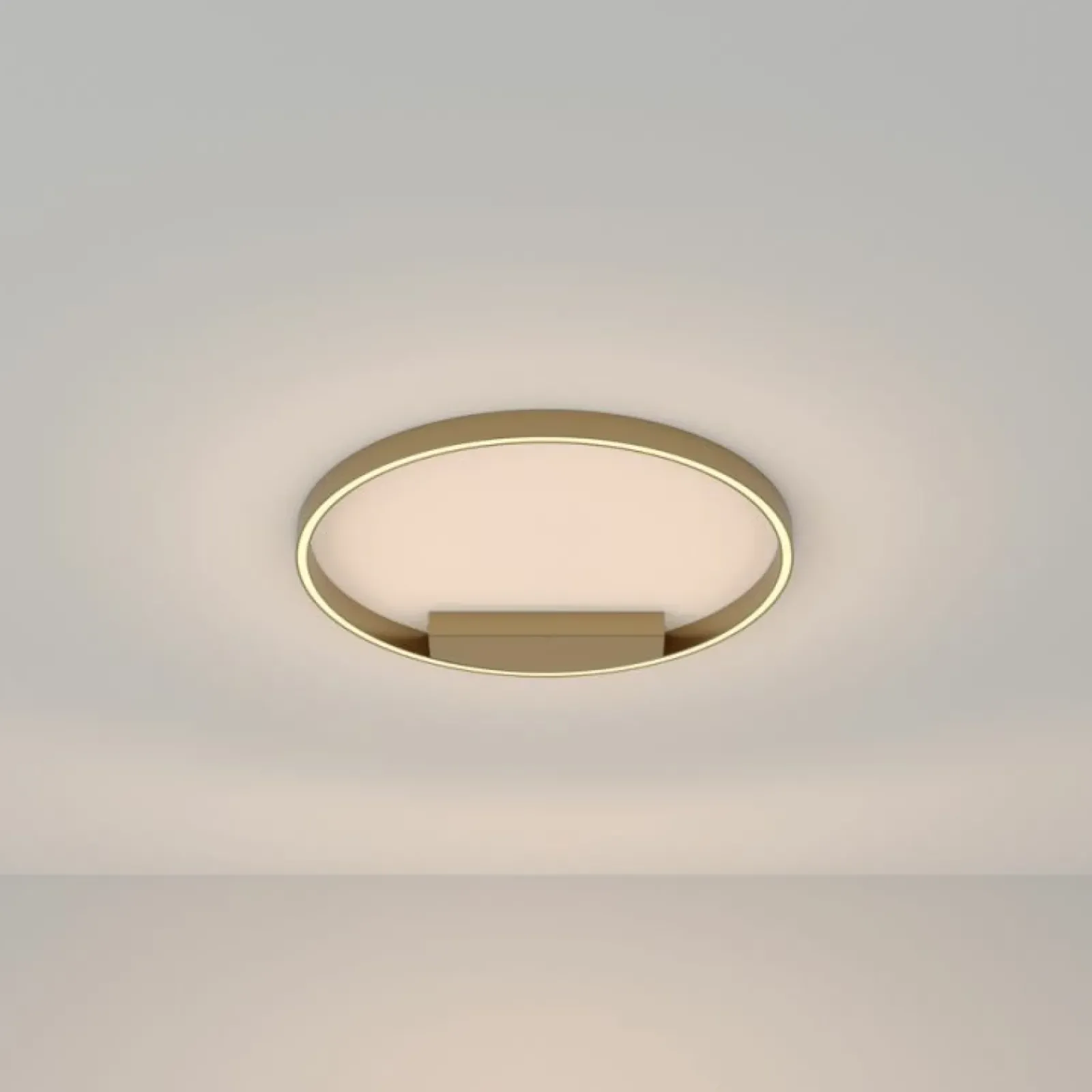 Sklep Kaja Złota lampa sufitowa, ledowy okrąg 37W MOD058CL-L35BS3K z serii RIM* Lampy Led|Plafony Nowoczesne