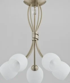 Sklep Kaja Złota lampa sufitowa ozdobiona kryształem AL 20175 | Kaja Store