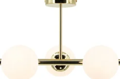 Sklep Kaja Złota lampa sufitowa w stylu modern glamour 3010/3 TR OTIS | Kaja złoty Clearance
