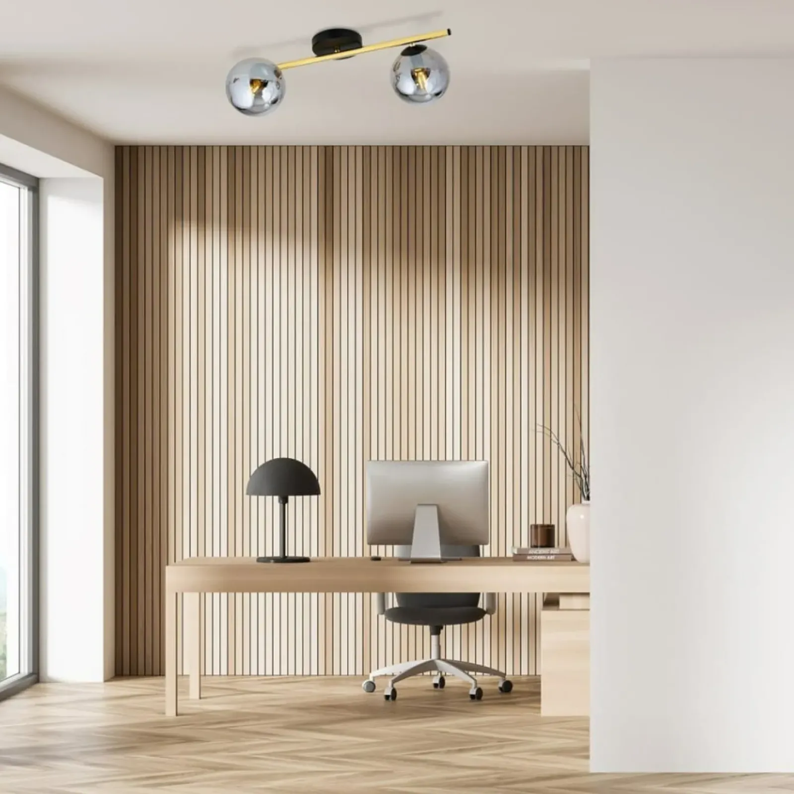 Sklep Kaja Złota lampa sufitowa z ciemnymi kloszami 1246/2 z serii SPLENDI | Kaja Best Sale