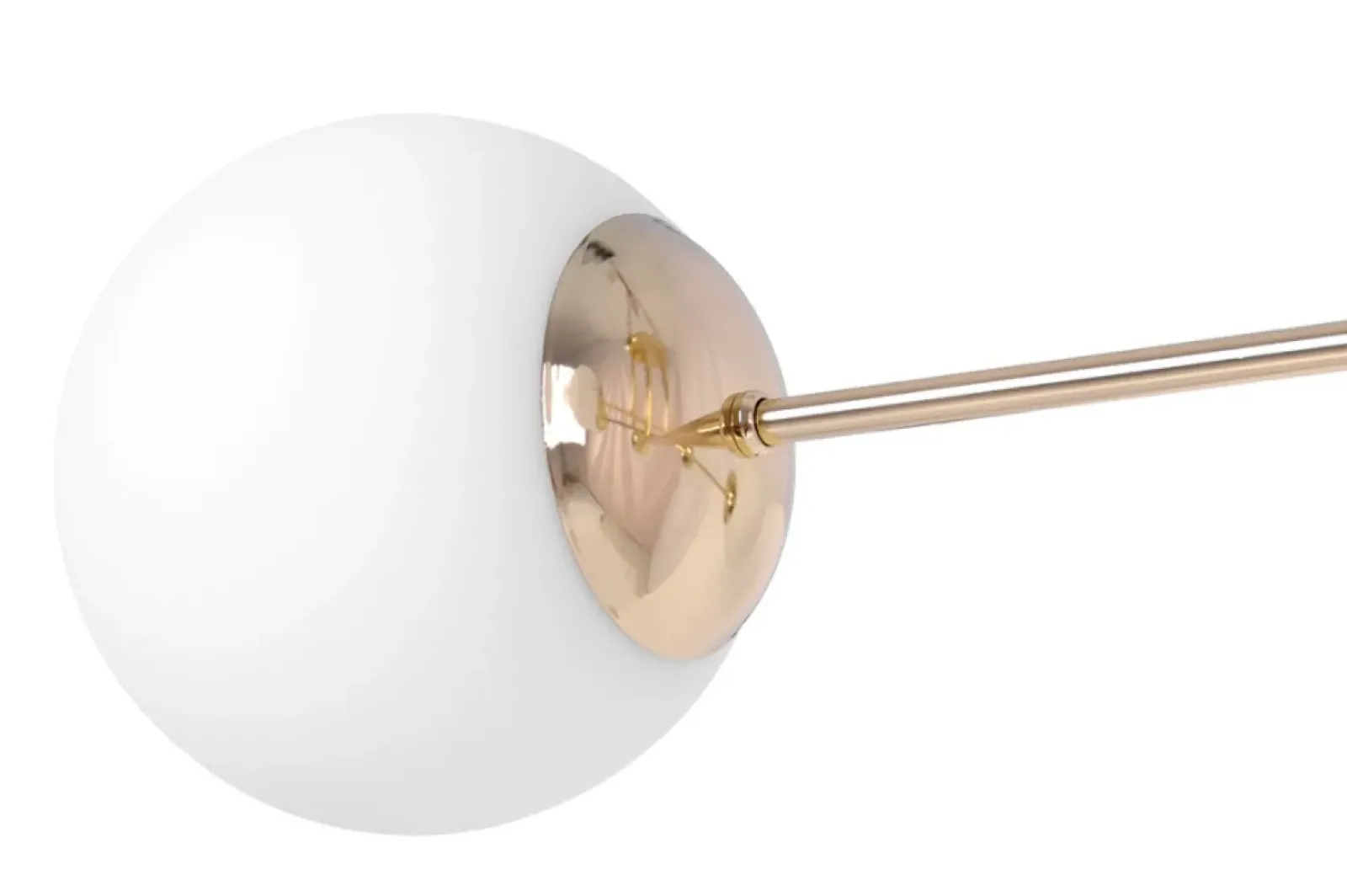 Sklep Kaja Złota lampa sufitowa z czterema białymi kloszami K-5403 z serii LUMIA Clearance