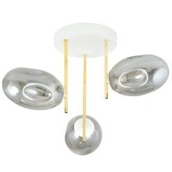 Sklep Kaja Złota lampa sufitowa z dekoracyjnymi kloszami 1277/3 z serii ARGO Outlet