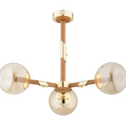 Sklep Kaja Złota lampa sufitowa z kloszami, gwint E14 AL 62425 z serii GELIA Cheap