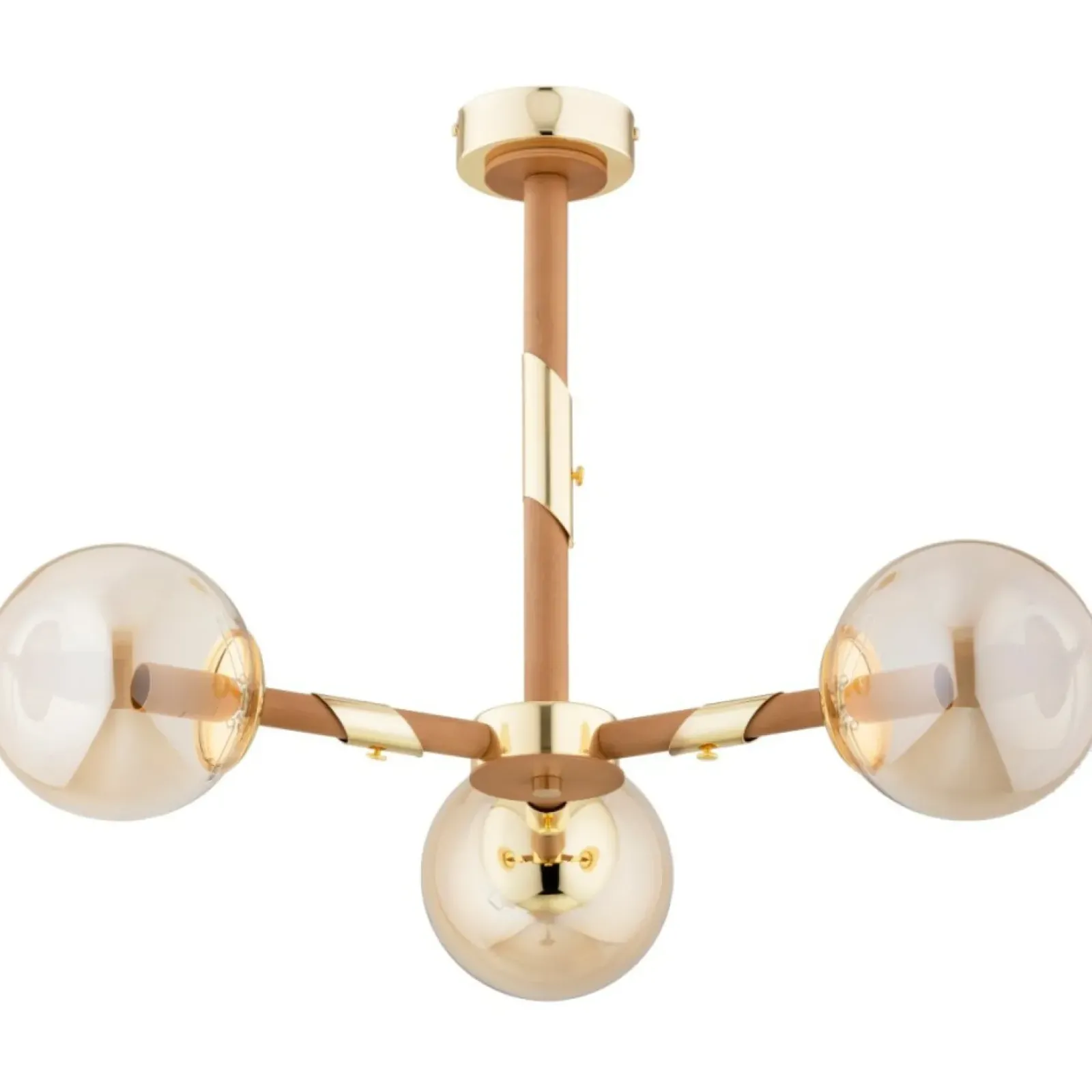 Sklep Kaja Złota lampa sufitowa z kloszami, gwint E14 AL 62425 z serii GELIA Cheap