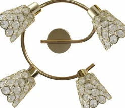 Sklep Kaja Złota lampa sufitowa z reflektorami 98-00484 GLOSSY | Kaja Oświetlenie złoty Fashion