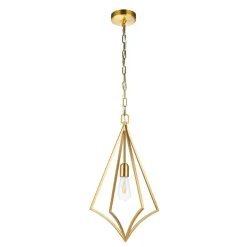 Sklep Kaja Złota lampa wisząca, łańcuszek FE-NICO-P-M-BB z serii NICO oksydowanymosiądz Shop