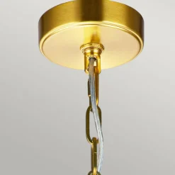 Sklep Kaja Złota lampa wisząca, łańcuszek FE-NICO-P-M-BB z serii NICO oksydowanymosiądz Shop