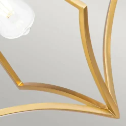 Sklep Kaja Złota lampa wisząca, łańcuszek FE-NICO-P-M-BB z serii NICO oksydowanymosiądz Shop