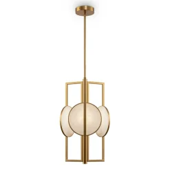 Sklep Kaja Złota lampa wisząca, dekoracyjna MOD099PL-03G z serii MARMO | Kaja Clearance