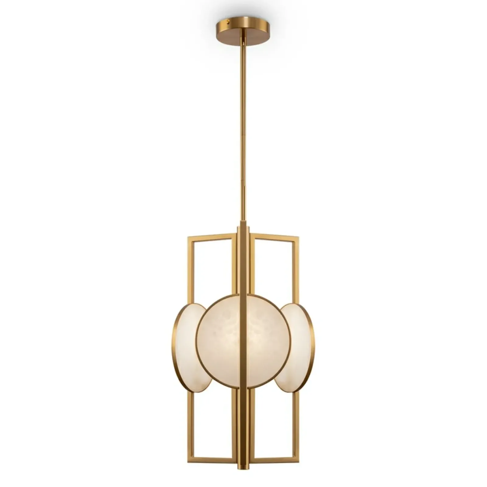 Sklep Kaja Złota lampa wisząca, dekoracyjna MOD099PL-03G z serii MARMO | Kaja Clearance