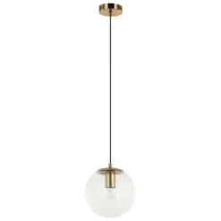 Sklep Kaja Złota lampa wisząca, do jadalni PND-58867-1S-BK-BRO z serii SARPO Shop