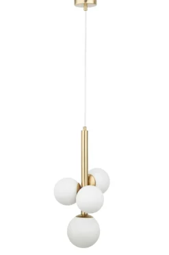Sklep Kaja Złota lampa wisząca do pokoju dziennego SIG 40780 z serii PERLA LUX Store