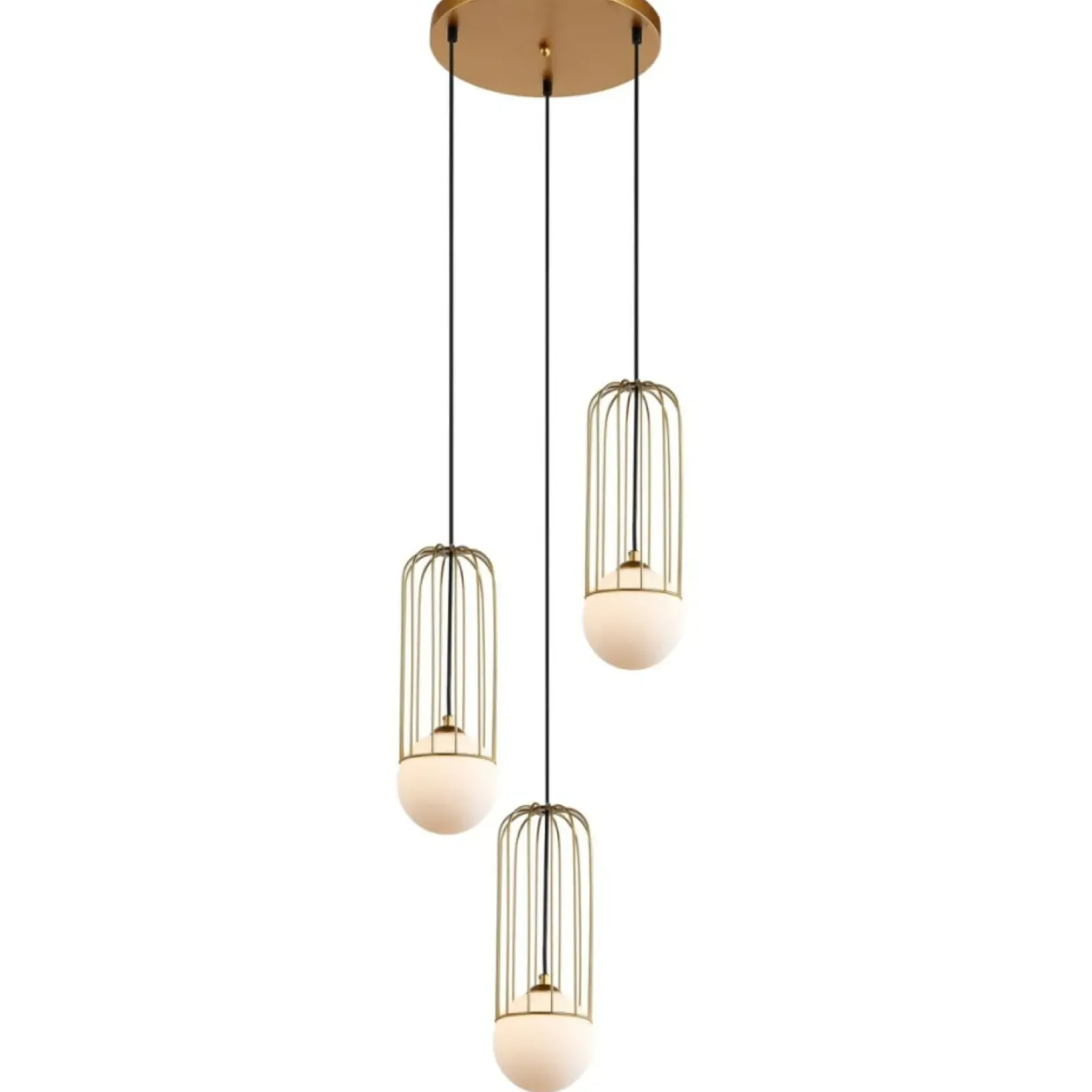 Sklep Kaja Złota lampa wisząca do salonu MDM-3938/3 GD SIMON | Kaja Oświetlenie Flash Sale