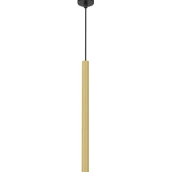 Sklep Kaja Złota lampa wisząca, długa tuba na G9 MLP8839 z serii MONZA | Kaja Oświetlenie Store