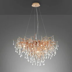 Sklep Kaja Złota lampa wisząca, gałązki 2192-11 z serii ICICLE | Kaja Oświetlenie postarzanymosiądz Hot