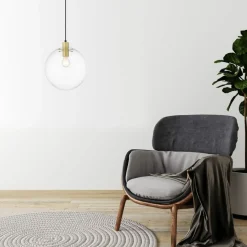 Sklep Kaja Złota lampa wisząca kula ⌀30cm LP-004/1P L GD PUERTO | Kaja Best