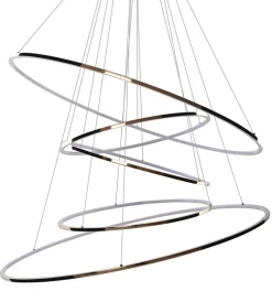 Sklep Kaja Złota lampa wisząca LED na antresolę koła AZ3138 WHEEL | Kaja złoty Store