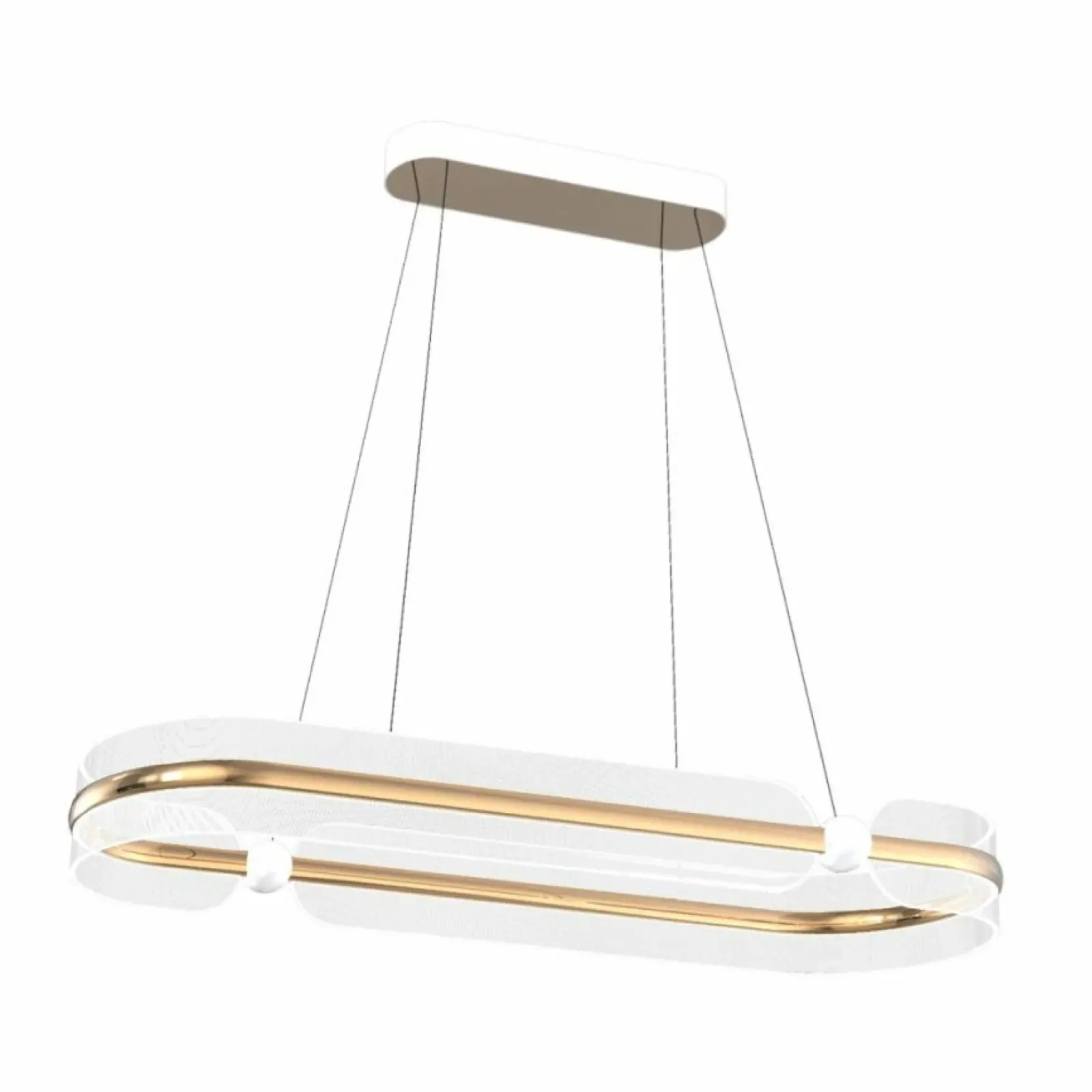 Sklep Kaja Złota lampa wisząca LED nad stół PND-63728-56W-3K-GD SOPLA | Kaja Cheap