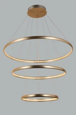 Sklep Kaja Złota lampa wisząca LED okręgi do salonu AZ4429 BRIGHTON | Kaja złoty Flash Sale
