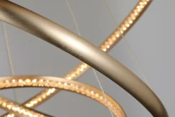 Sklep Kaja Złota lampa wisząca LED okręgi do salonu AZ4429 BRIGHTON | Kaja złoty Flash Sale