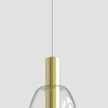 Sklep Kaja Złota lampa wisząca LED prosta LEDEA 50133067 MODENA | Kaja Clearance