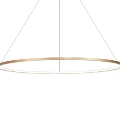 Sklep Kaja Złota lampa wisząca, ledowa, szczelność IP44 ML8865 z serii SATURNO | Kaja Oświe Store