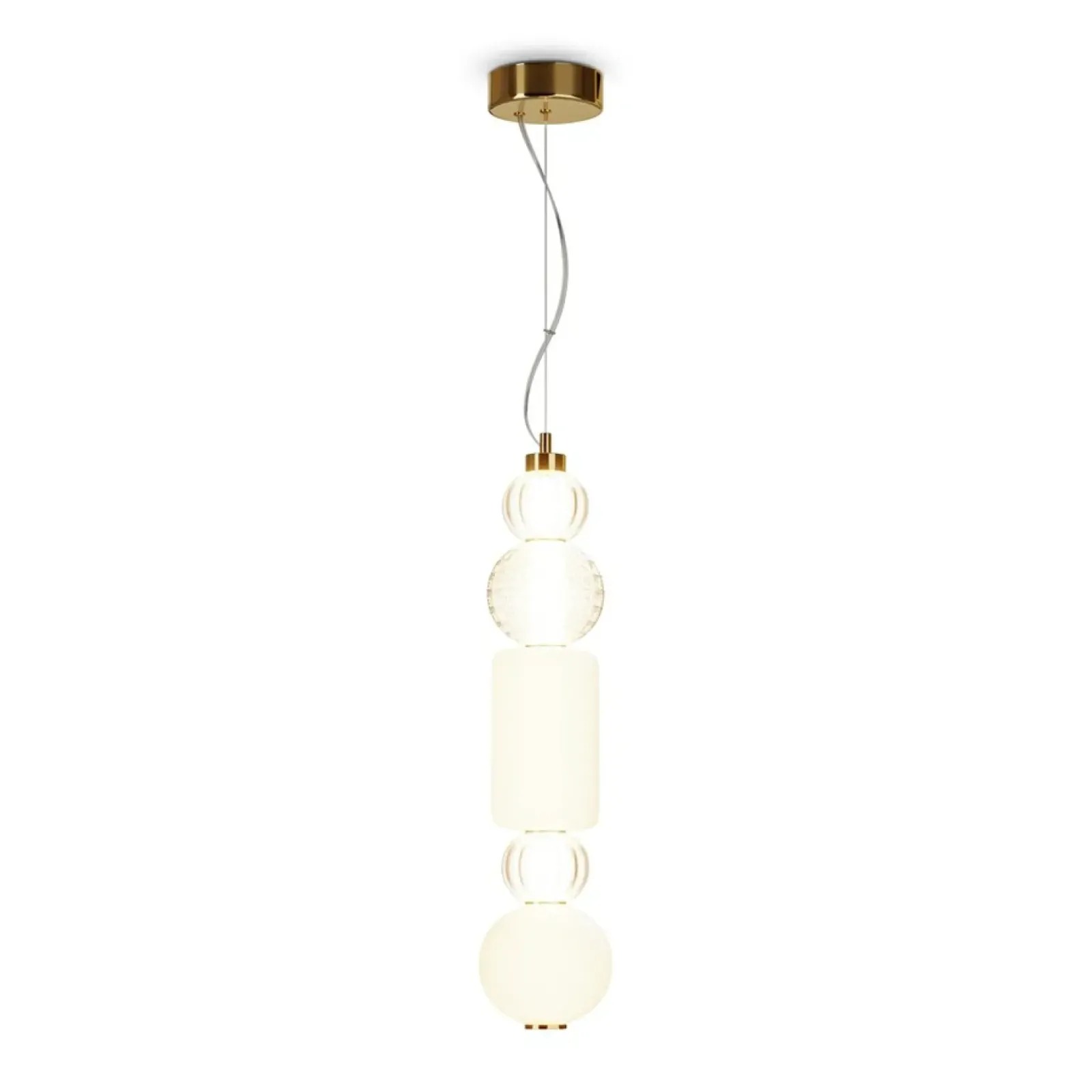 Sklep Kaja Złota lampa wisząca, ledowa, o mocy 35W P069PL-L35G3K1 z serii COLLAR Hot