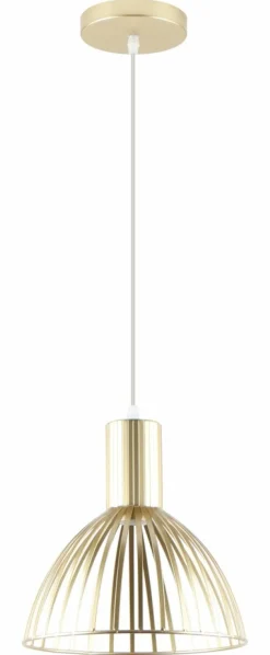 Sklep Kaja Złota lampa wisząca na żarówkę E27 ZM A8082-GLD z serii DOLIA | Kaja Best Sale