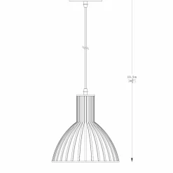 Sklep Kaja Złota lampa wisząca na żarówkę E27 ZM A8082-GLD z serii DOLIA | Kaja Best Sale