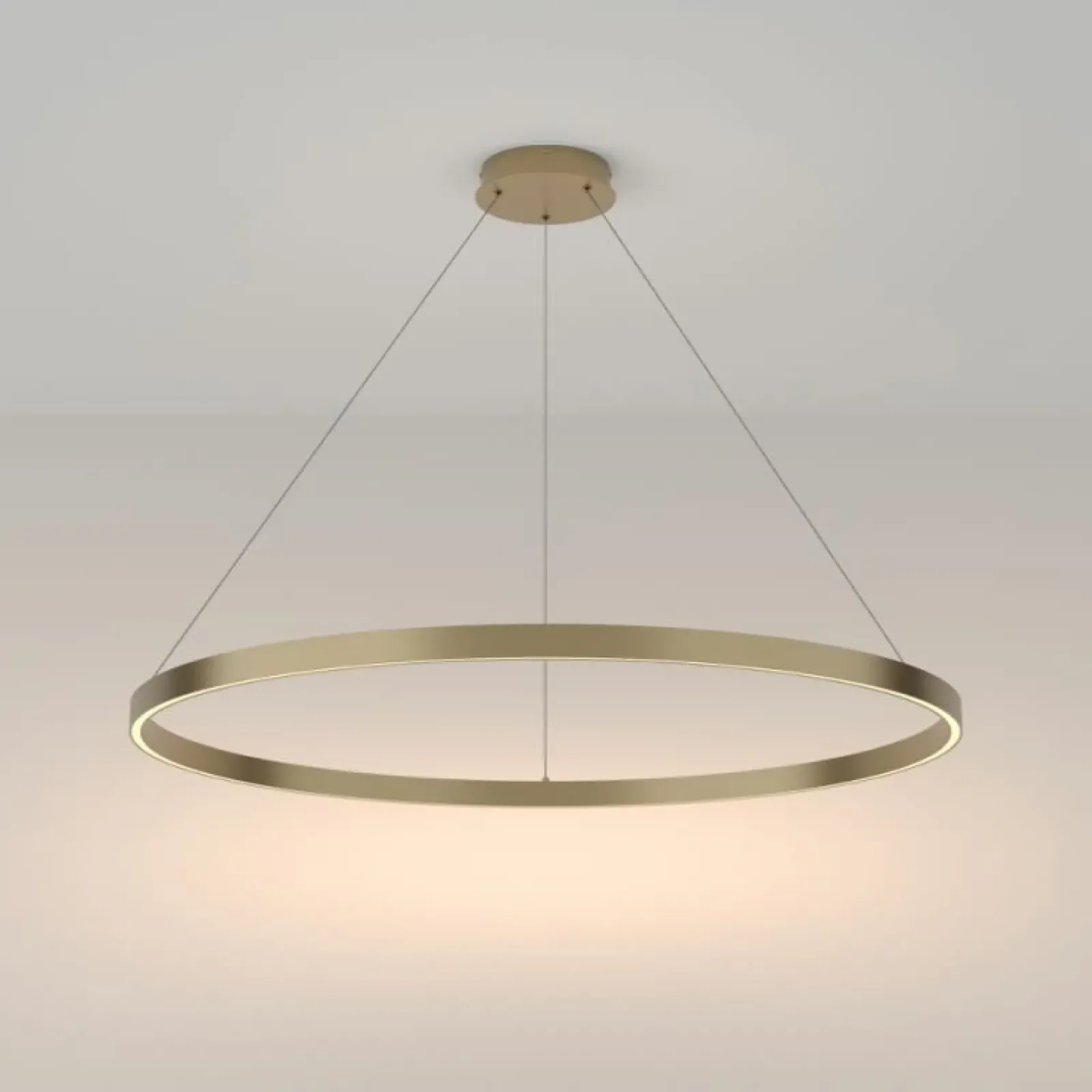 Sklep Kaja Złota lampa wisząca, obręcz Ø100cm MOD058PL-L54BS3K z serii RIM | Kaja Online