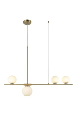 Sklep Kaja Złota lampa wisząca z białymi kloszami AZ4419 SANTANDER | Kaja złoty Flash Sale