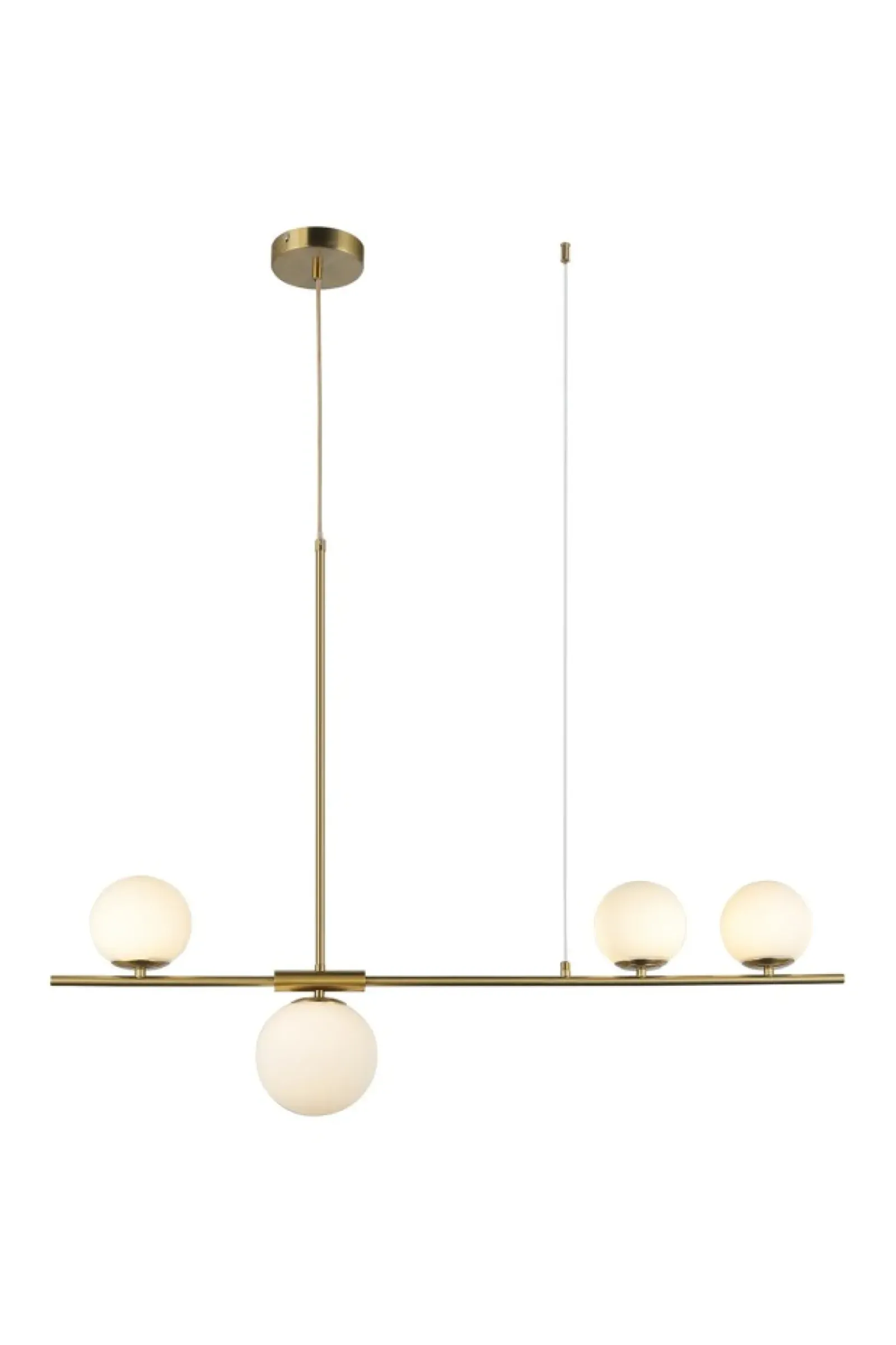 Sklep Kaja Złota lampa wisząca z białymi kloszami AZ4419 SANTANDER | Kaja złoty Flash Sale