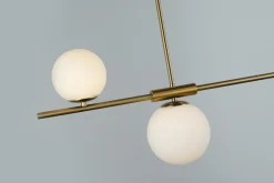 Sklep Kaja Złota lampa wisząca z białymi kloszami AZ4419 SANTANDER | Kaja złoty Flash Sale
